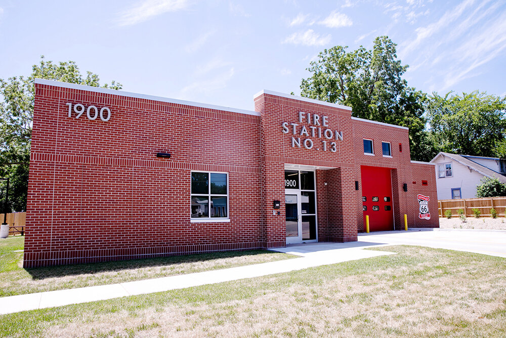 Fire Station No. 13 is a $3.7 million new building that is mostly complete on 1900 W. College St., part of Historic Route 66.