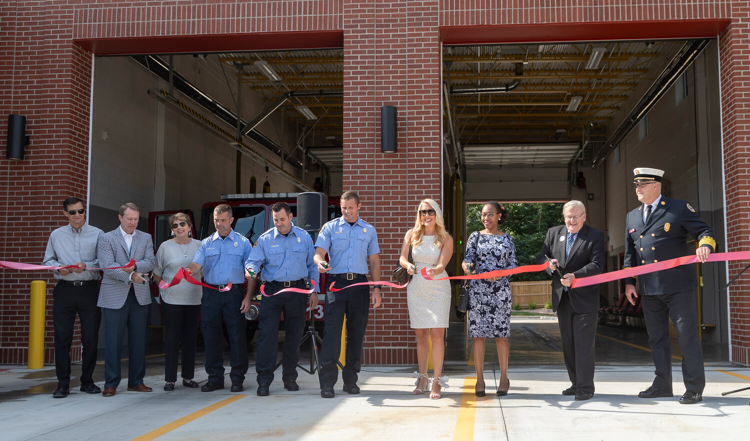 City officials cut the ribbon on Fire Station No. 13 during a Tuesday morning ceremony.