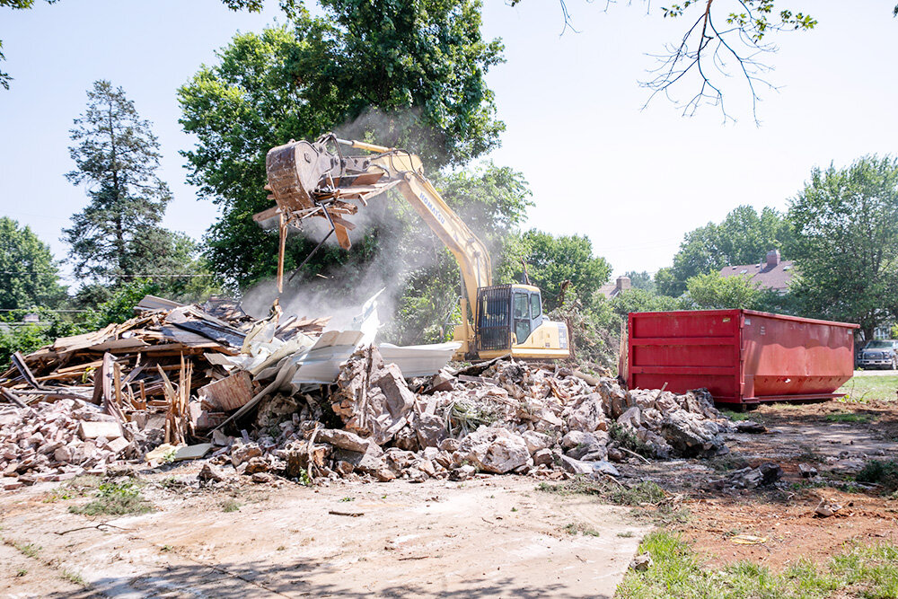 A 1936-built home is demolished in June at the site of BK&M's proposed development.